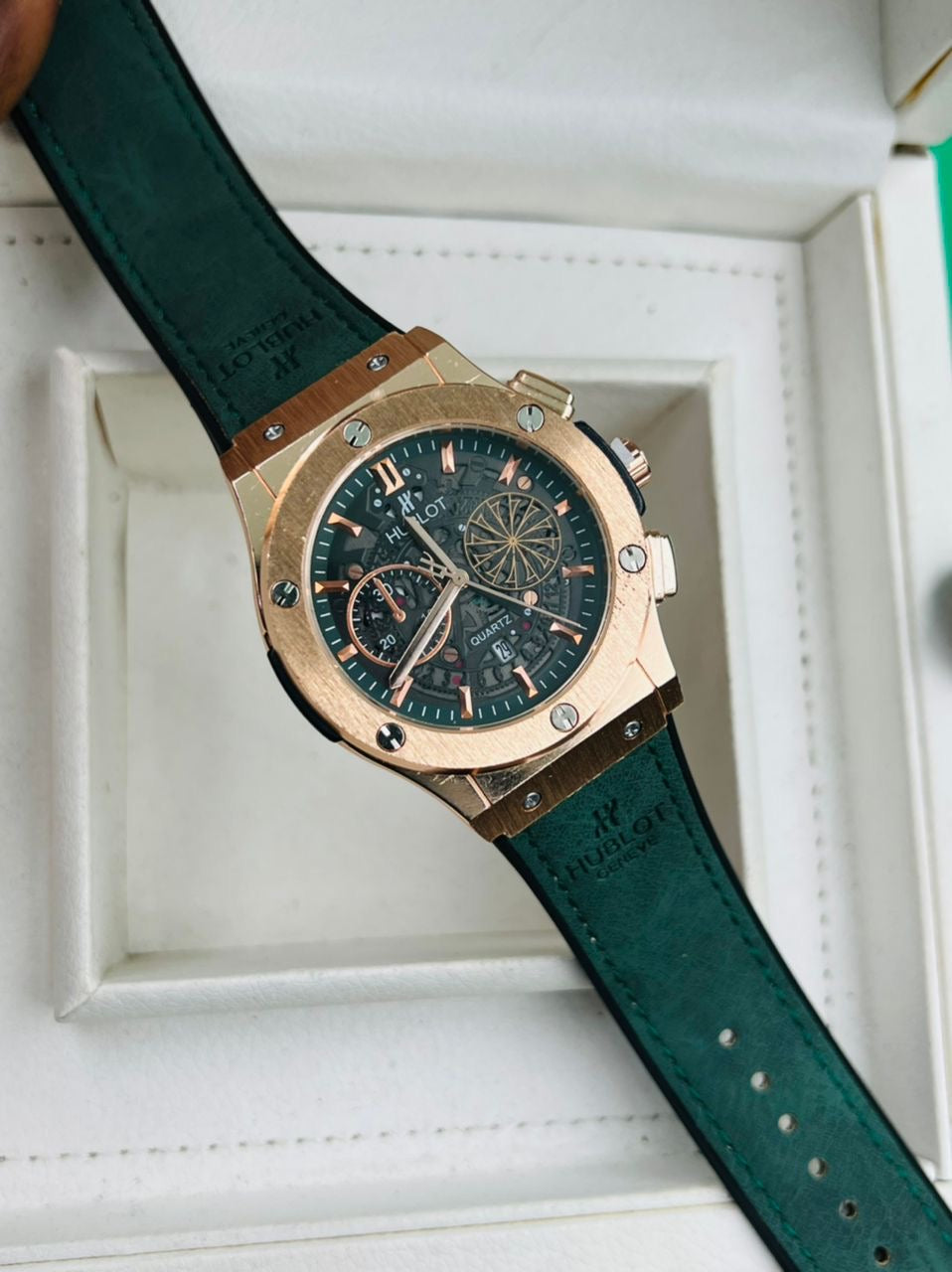 Hublot Leather Watch